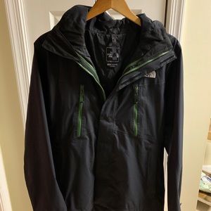 Men north face 3in1 coat